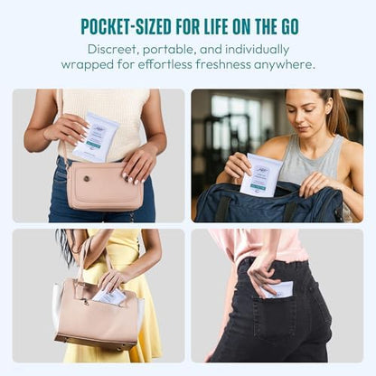 Authentic USA imported RPE Life feminine care wipes for women.