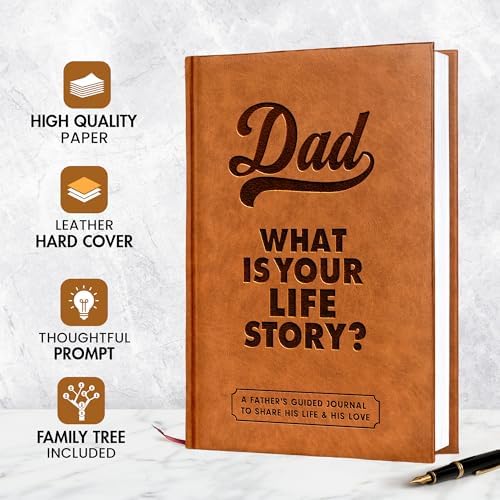 Hardcover leather texture of Bravebug father journal