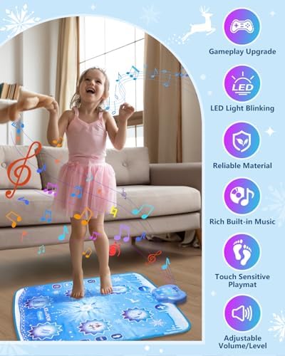 Humzo interactive dance mat showing LED light features