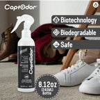 Captodor imported foot gear deodorizer bottle on a white background