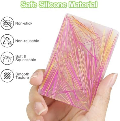 MoKo portable pimple popping pad variant pack featuring purple and yellow color combinations.