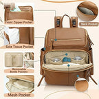 Omanmoli travel maternity bag interior layout with 17 organizing pockets