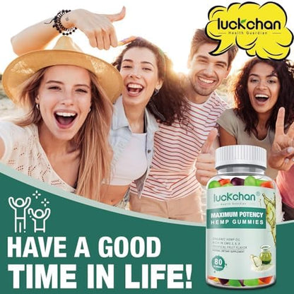 Luckchan 240 count hemp gummies nutritional information