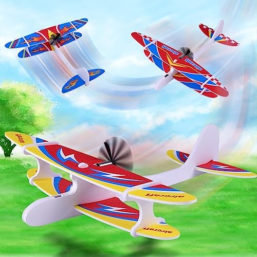 The complete unassembled pieces of the electric hand throwing glider package showing easy installation slots.