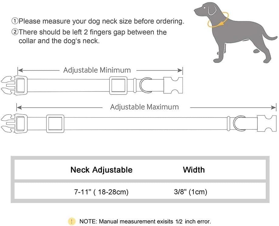 YOUALSO extra small cat collar with detachable bell layout