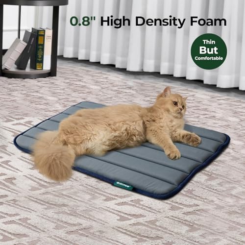 BALANCE foam dog cage mat displaying the ultra soft faux wool fabric texture