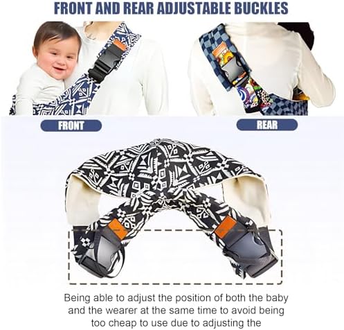 Authentic Beyoik USA premium baby travel sling carrier back view
