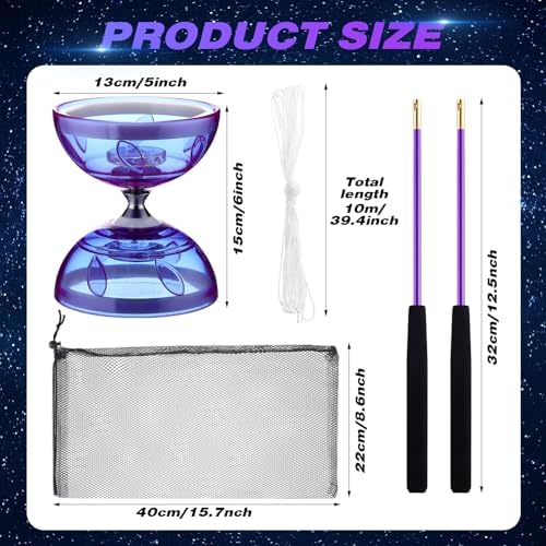 Simgoing LED diabolo toy glowing with color changing lights