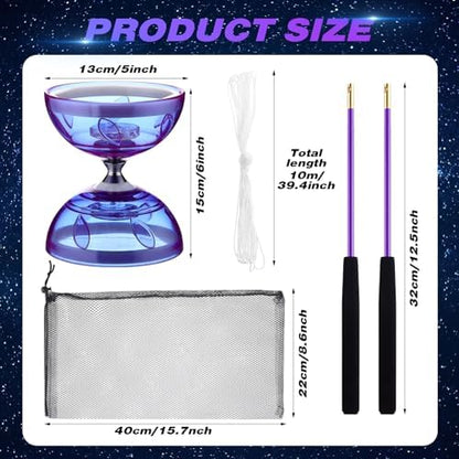 Simgoing LED diabolo toy glowing with color changing lights