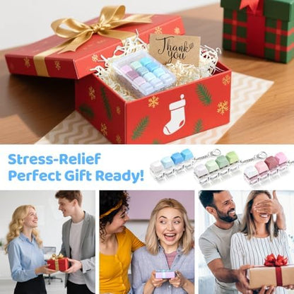 Tactile sensory keyboard toy for office anxiety relief and focus.