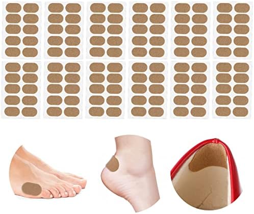 Sibba moleskin adhesive padding applied to the heel of a foot for friction reduction