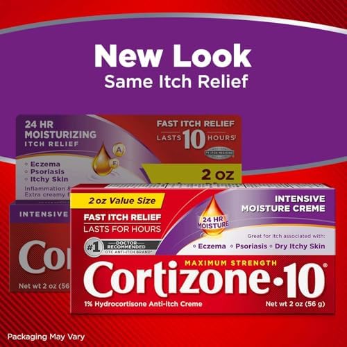 Cortizone 10 1 percent hydrocortisone cream for eczema relief.