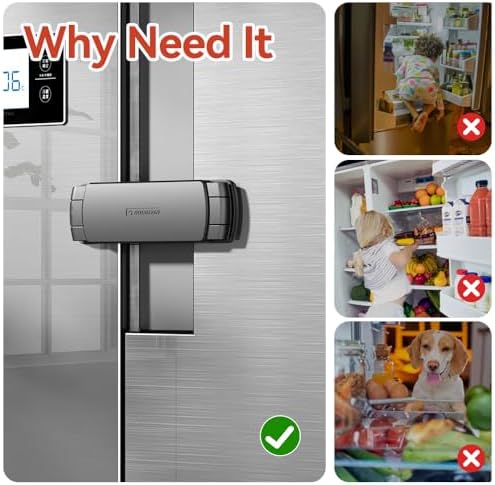 Eudemon fridge child safety lock installed on doors