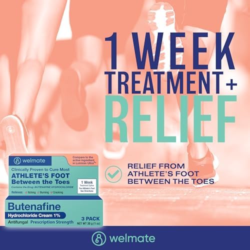 Three pack of Welmate 1 ounce antifungal tubes for household foot care