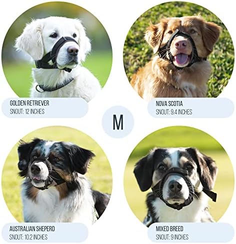 GoodBoy anti biting muzzle guard close up of the soft padded lining that prevents chafing
