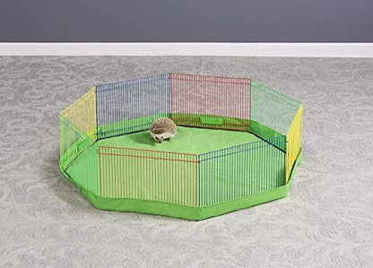 Prevue Pet Products Multi-Color Small Pet Playpen - Animal Pen for Rabbits, Guinea Pigs, Hamsters, Tortoises, Bunny Enclosure, Easy to Assemble, Indoor & Outdoor - Image 5