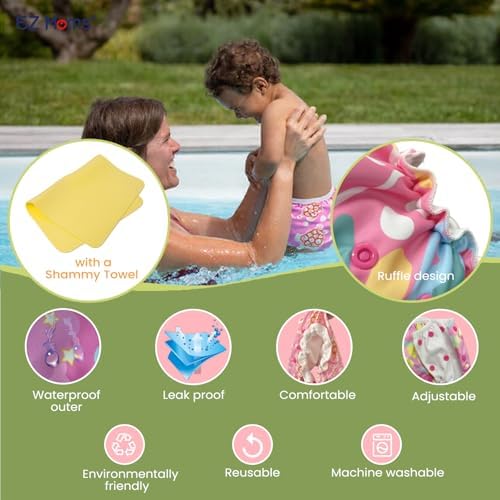 Waterproof lining detail of Ez Moms baby swim diaper
