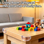 Complete set of 16 piece transparent baby corner protector guards for home safety
