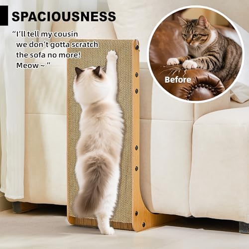 Markarbarka heavy-duty cardboard cat scratcher high-density pet furniture protector
