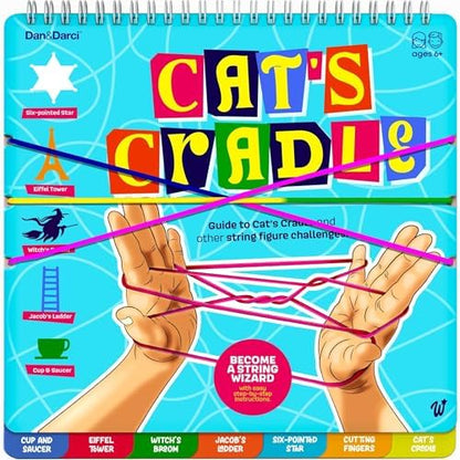 Dan&Darci Cats Cradle String Game Kit - Easter Basket Stuffers - Gifts for 8 9 10 11 12 Year Old Girl - Unique Gift for Kids, Tween, Preteen Girl Gift - Kids Game Ages 6-8 - Childrens Activity Games - Image 2
