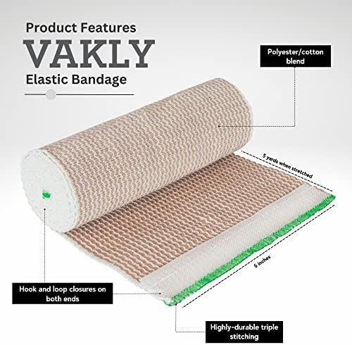 Athletic joint support bandage roll showing consistent stretch material