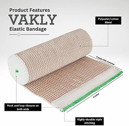 Athletic joint support bandage roll showing consistent stretch material
