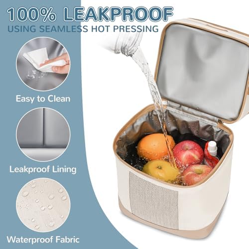 Open view of Mancro cooler bag showing bottle storage capacity