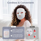 ONLUKY anti-aging face mask being adjusted with the flexible premium strap for a comfortable hands-free fit.