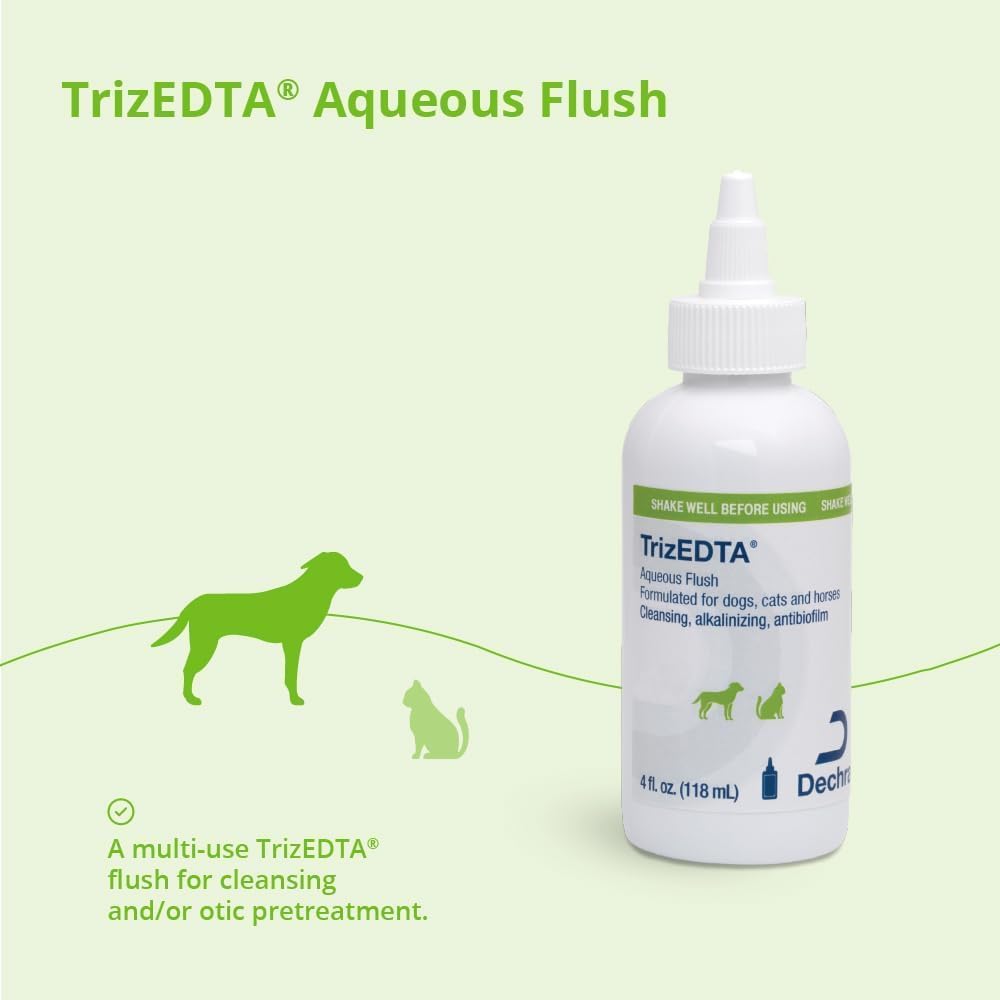 DechraSupply TrizEDTA pet ear and skin cleanser bottle cap and neck