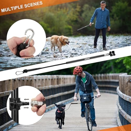 Close up of petbetf bike leash quick connect mechanism