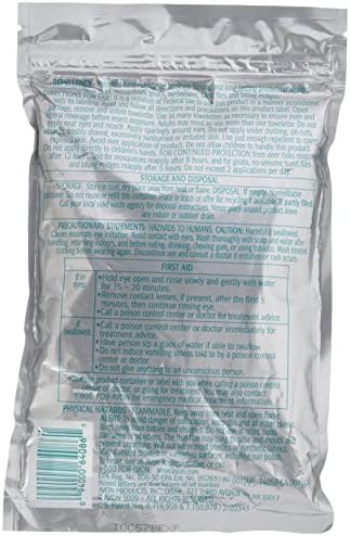 Individually wrapped Avon Picaridin bug defense wipes showing travel friendly packaging details