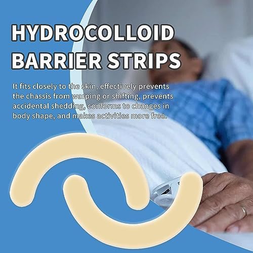 Close up of flexible medical dressing tape for urostomy and ileostomy systems