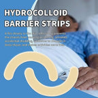 Close up of flexible medical dressing tape for urostomy and ileostomy systems