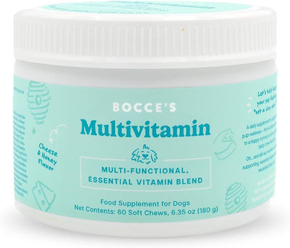 Bocce's Bakery Calming Supplement for Dogs, Daily Chews Made in The USA with Chamomile, Lemon Balm, L-Theanine & Melatonin, Supports Stress, Banana & Honey, 60 ct - Image 12