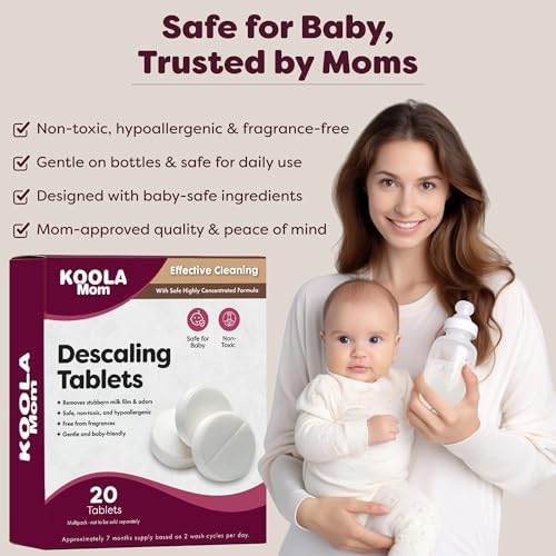 Grownsy cleaning tablets for removing limescale and milk residue