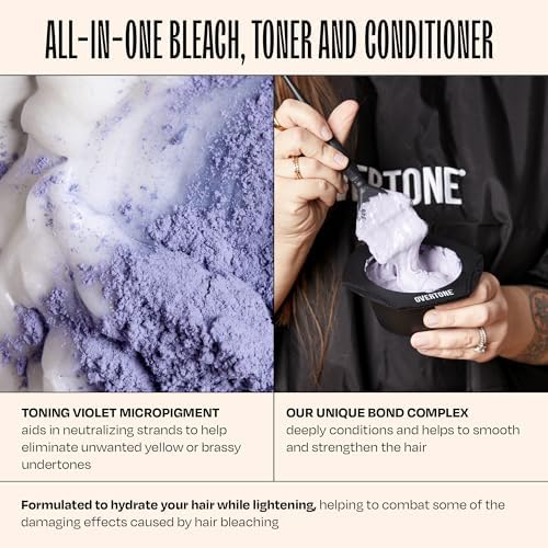 Texture shot of the mixed hair bleaching paste highlighting its smooth professional application consistency