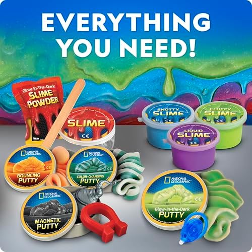 Blue Marble National Geographic educational sensory toy kit contents with eight storage containers