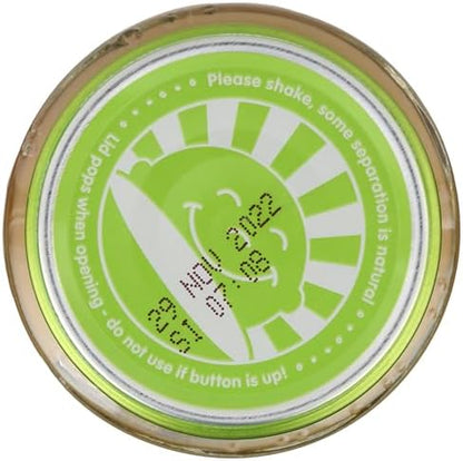 Happy Baby organic baby food jar showing ingredients list