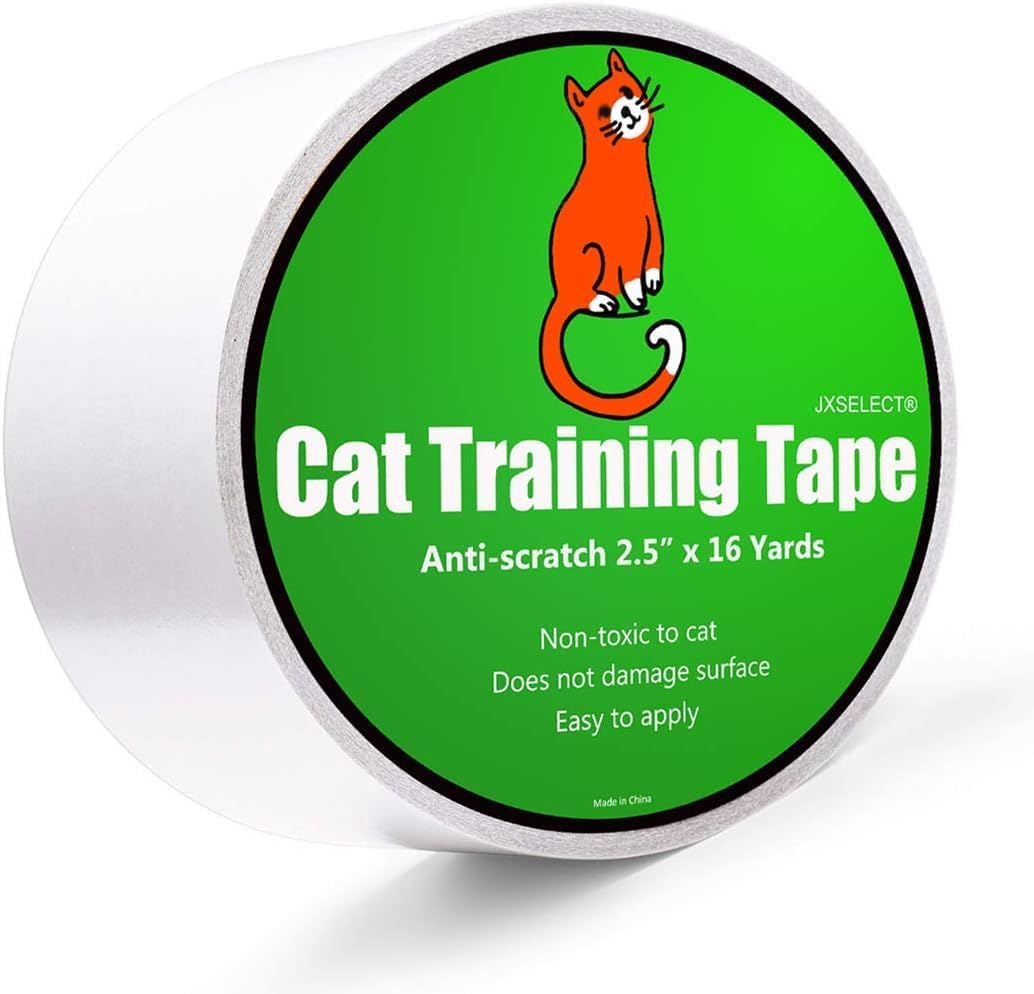 Jxselect anti scratch cat training tape front view roll packaging