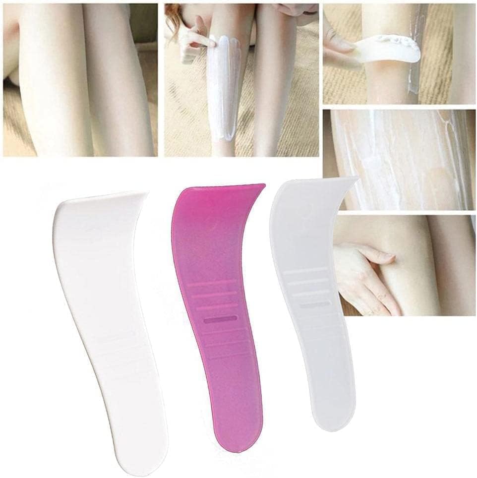 Wpppan portable hair wax removal spatulas front view showing five multi colored applicators for salon grooming.