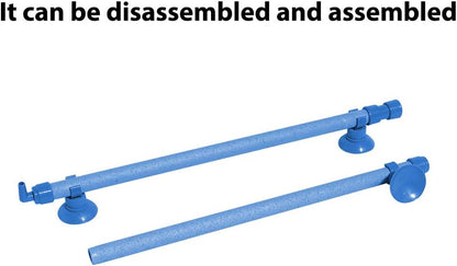 Quickun aquarium bubble wall tube showing how to customize and puncture the aeration bar for fish tanks.