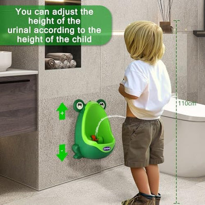 Side profile of Aomomo frog shaped toilet trainer
