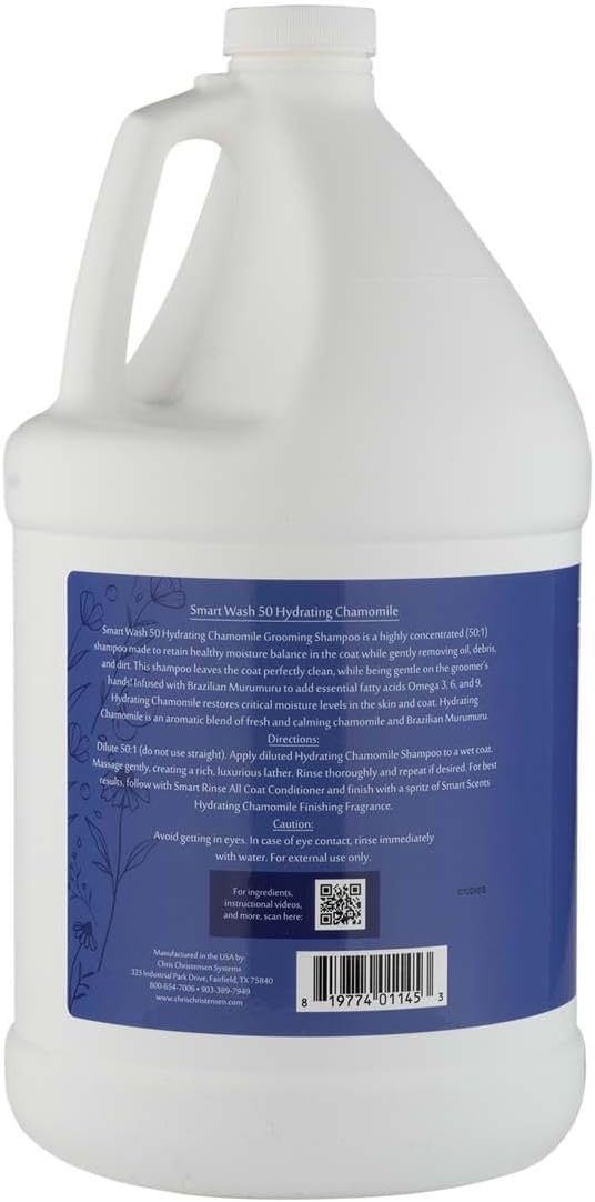 Chris Christensen SmartWash50 Hydrating Chamomile Ultra Concentrated Dog Shampoo, Makes up to 50 Bottles Groom Like Professional, Delightfully Fragranced Suitable for All Coats Made in The USA, 1 Gal - Image 9