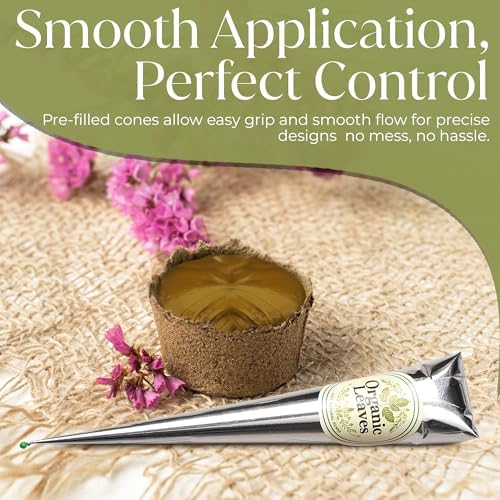 Sojat sourced pure henna leaves ground into fine paste inside applicator cones