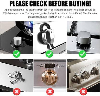 Axfvd child safety gas stove knob covers installed