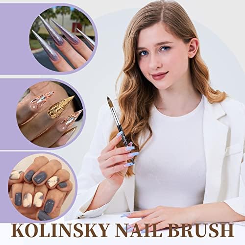 Close up of 100% pure Kolinsky hair brush bristles