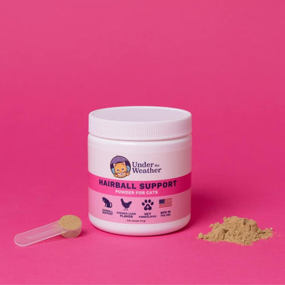 USA imported vet formulated cat hairball elimination powder ingredients label