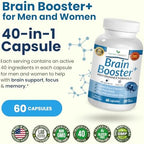 Nature's Branch brain booster capsules label showing ingredient highlights and nootropic matrix
