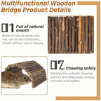Close-up of natural wood texture and metal wire construction