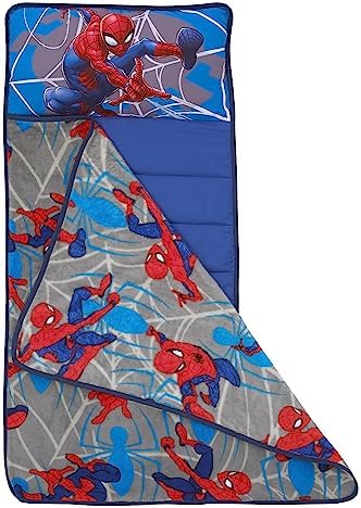 NoJo kids preschool bedding rolled up securely with integrated carrying straps